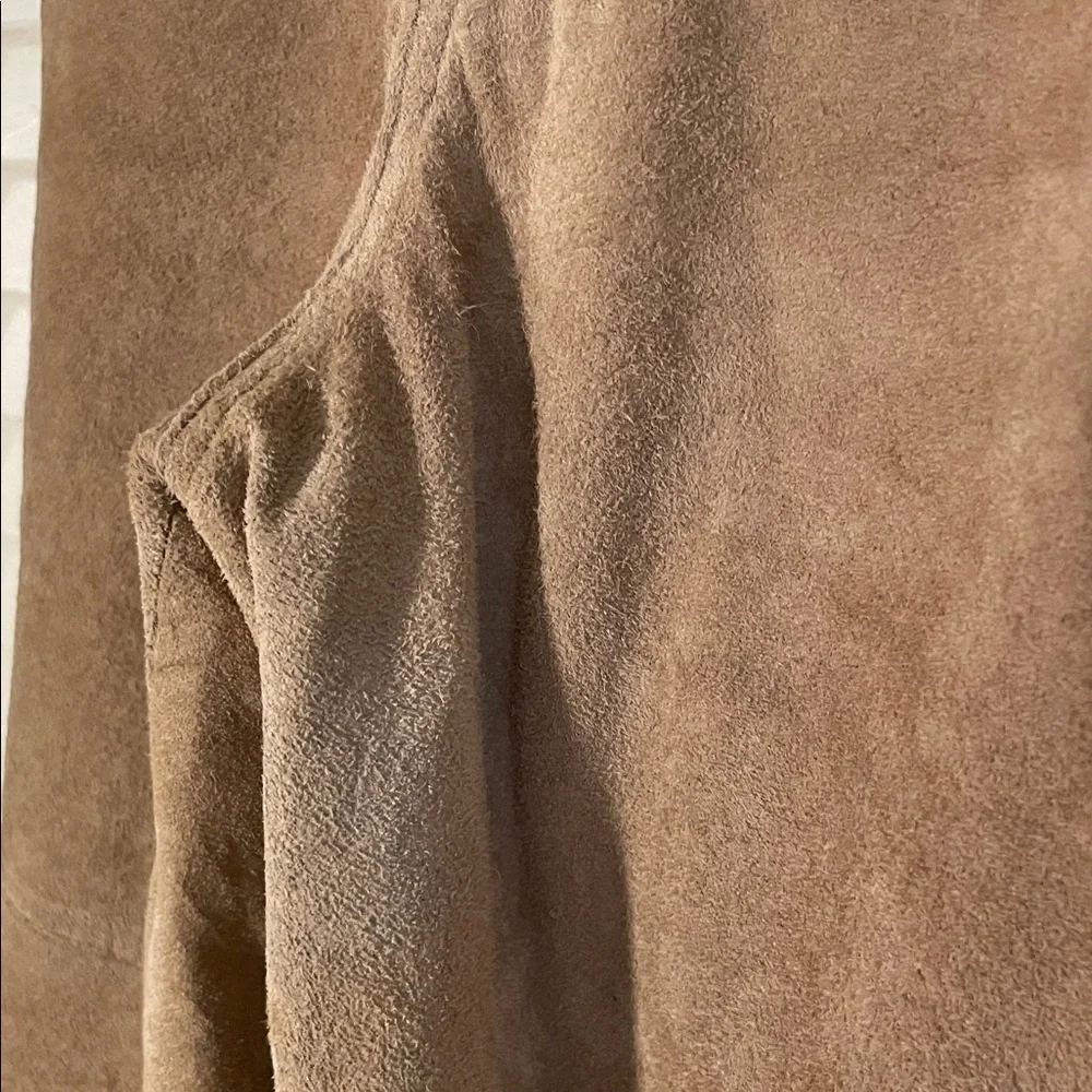 Lauren Ralph Lauren Tan Soft Suede High Waisted Vintage Pants